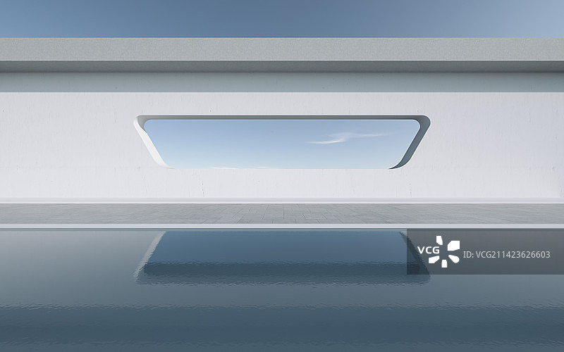 现代建筑空间广场地面图片素材