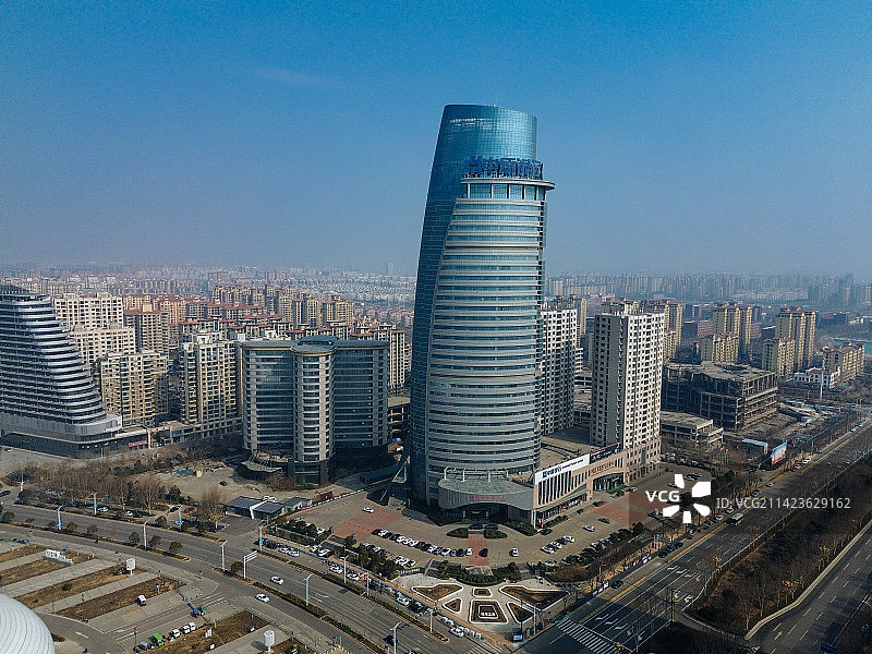 鹤壁 会展中心 淇水大道 金融大厦 联合大厦 南海路 商会大厦 渤海国际图片素材