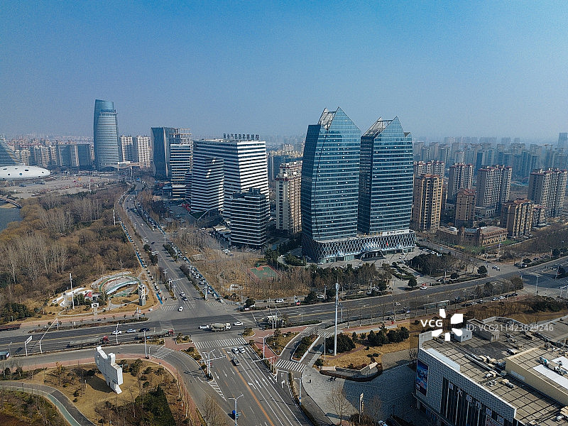 鹤壁 会展中心 淇水大道 金融大厦 联合大厦 南海路 商会大厦 渤海国际图片素材