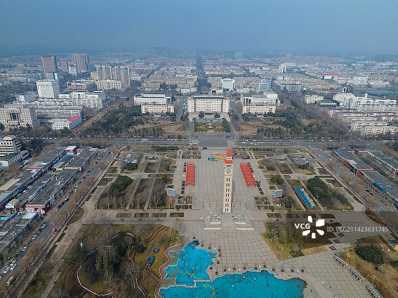 鹤壁 新世纪广场 淇滨区 淇滨大道 九州路图片素材