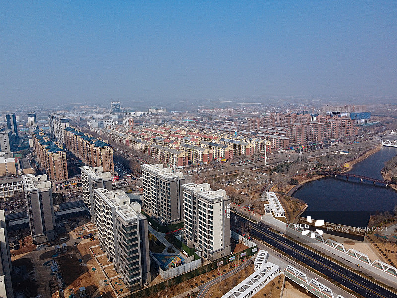 淇县 朝歌公园 卫国故城 人民路 航拍 地标图片素材