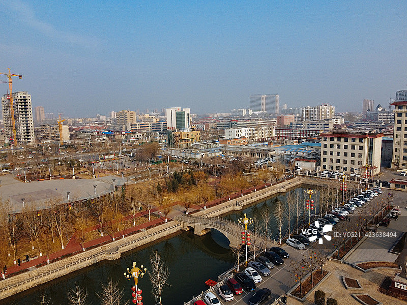 卫辉市 卫州湖 卫州路 比干大道 建设路图片素材