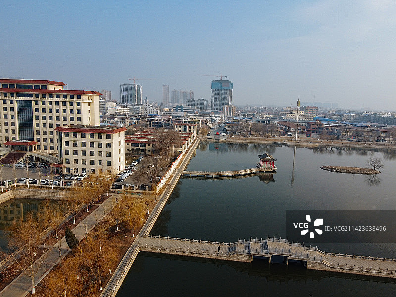 卫辉市 卫州湖 卫州路 比干大道 建设路图片素材