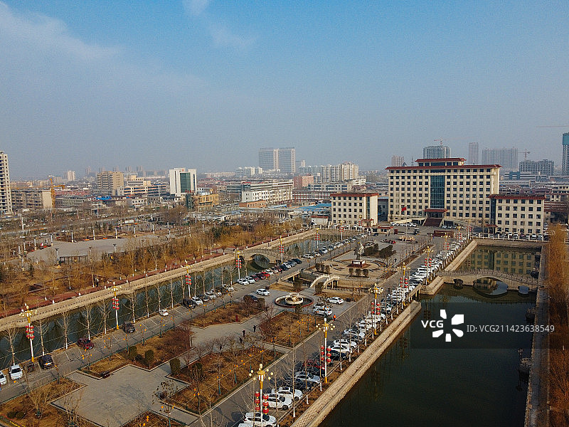 卫辉市 卫州湖 卫州路 比干大道 建设路图片素材