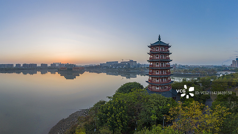 中国广东东莞华阳湖湿地公园图片素材