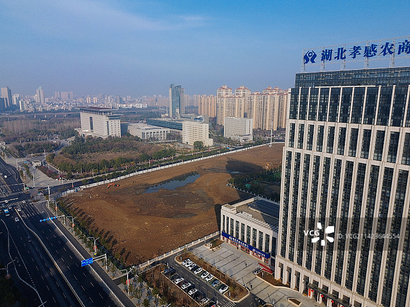 孝感 文化中心 复兴大道 槐荫公园 吾悦广场 乾坤大道 孝南区图片素材