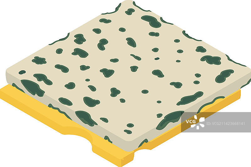 蓝色乳制品2.5D图标图片素材