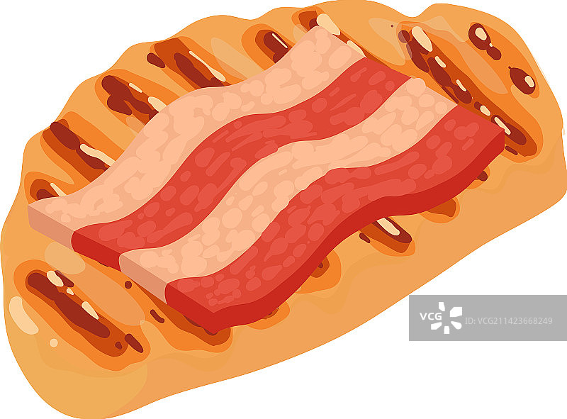 新鲜肉块等距图标图片素材