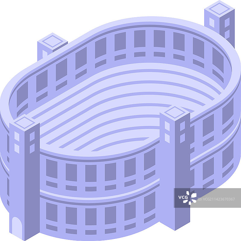 旅行圆形剧场2.5D城市图标图片素材