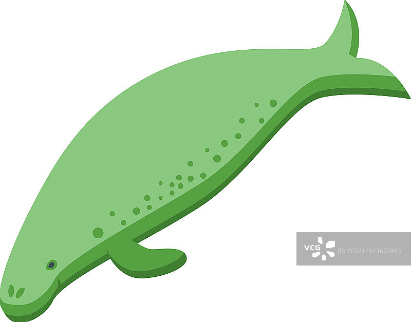 2.5D海洋儒艮图标图片素材