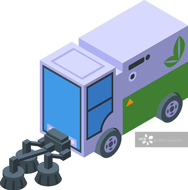 2.5D街道清洁车图标图片素材