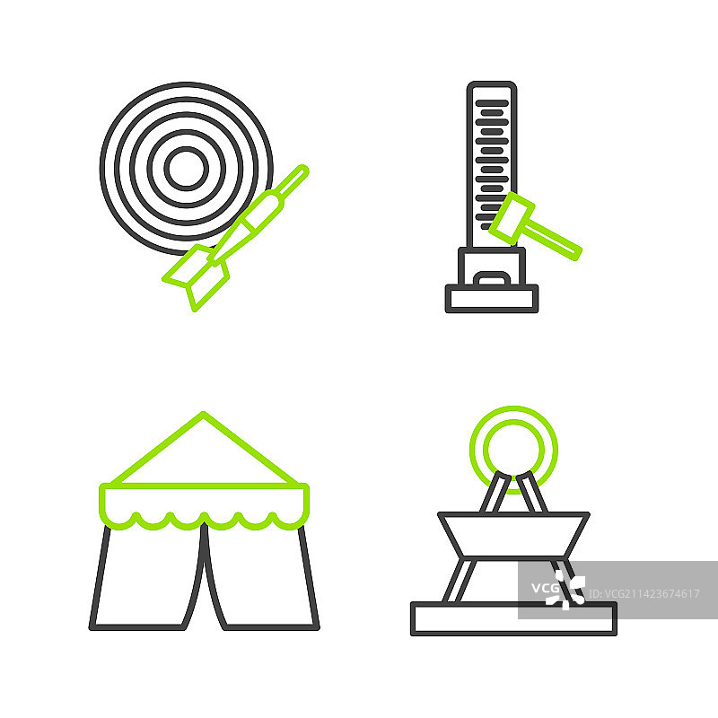 旋转木马马戏团帐篷系列图片素材