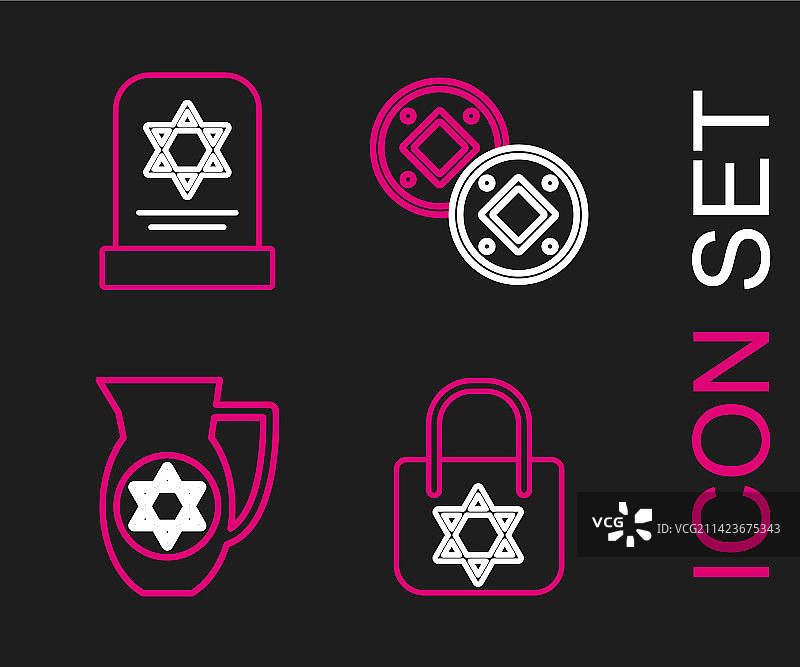 大卫之星醒酒器购物袋图片素材