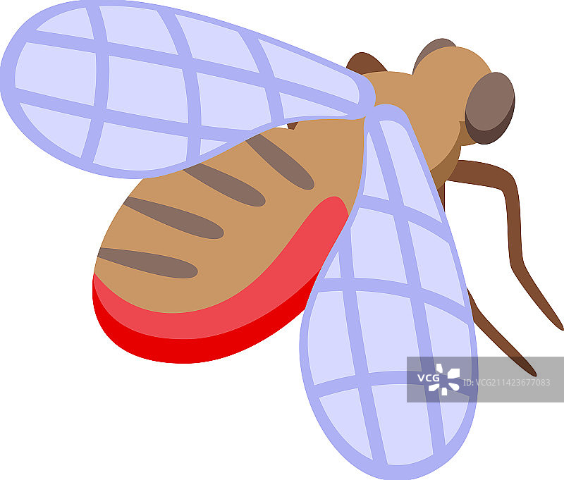 采采蝇图标2.5D昆虫图片素材