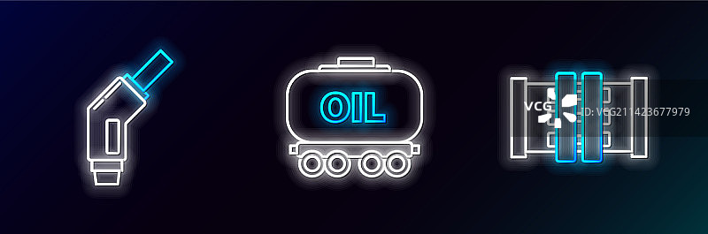 工业金属管道和阀门线条合集图片素材