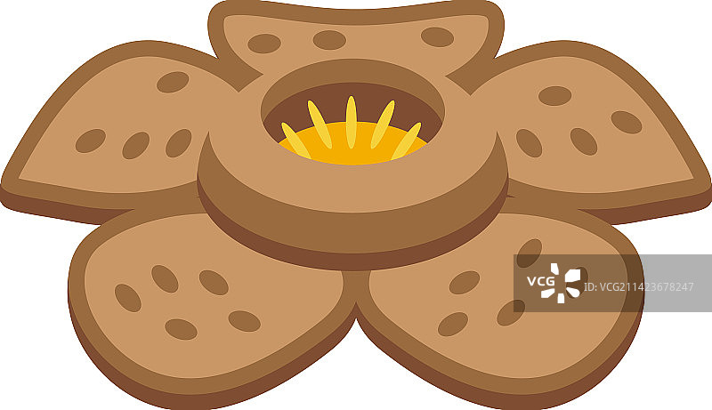 丛林大王花图标2.5D自然图片素材