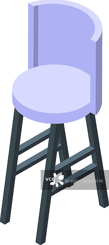 白色座椅图标2.5D现代椅子图片素材