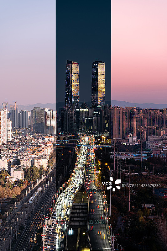 城市建筑夜景风光图片素材