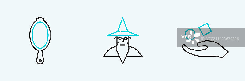 悬浮魔方镜像素材图片素材