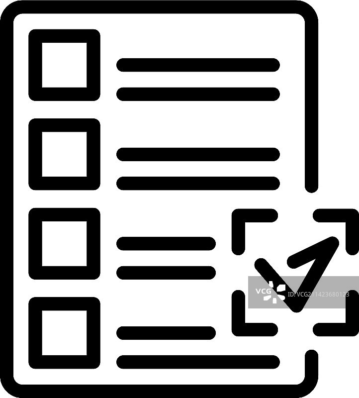 待办事项清单图标轮廓点图片素材