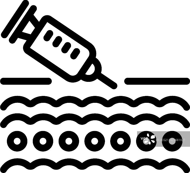 胶原蛋白注射图标图片素材