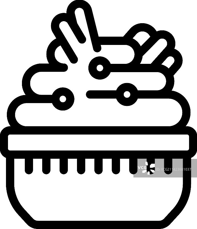 鹰嘴豆泥日图标轮廓芝麻酱盘图片素材