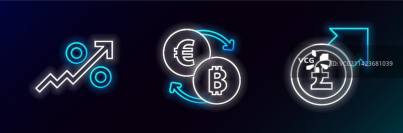 финансовый рост、英镑、增长百分比线条元素图片素材