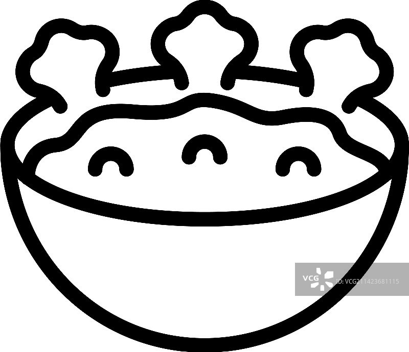 美食菜肴图标轮廓图片素材