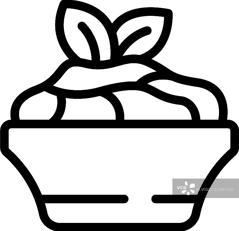 顶级鹰嘴豆泥图标轮廓图片素材