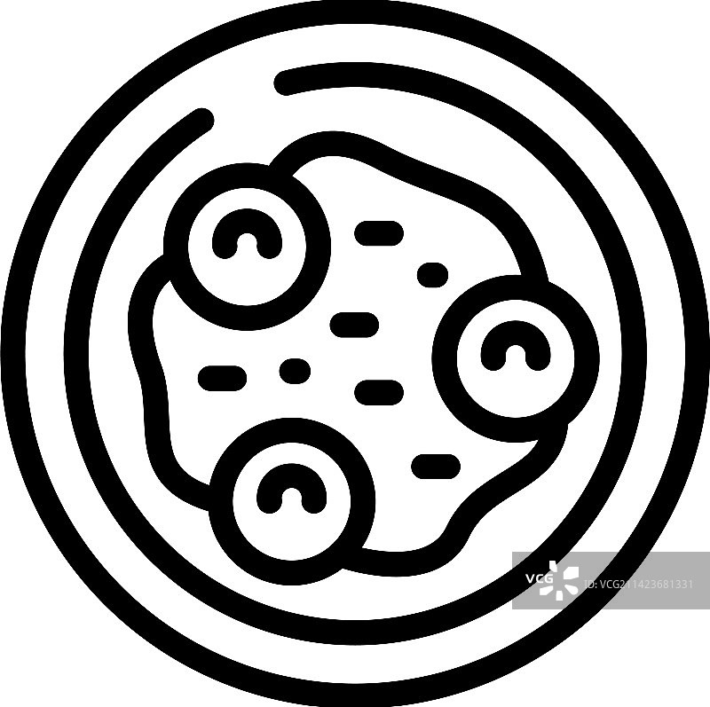 鹰嘴豆泥图标轮廓图片素材