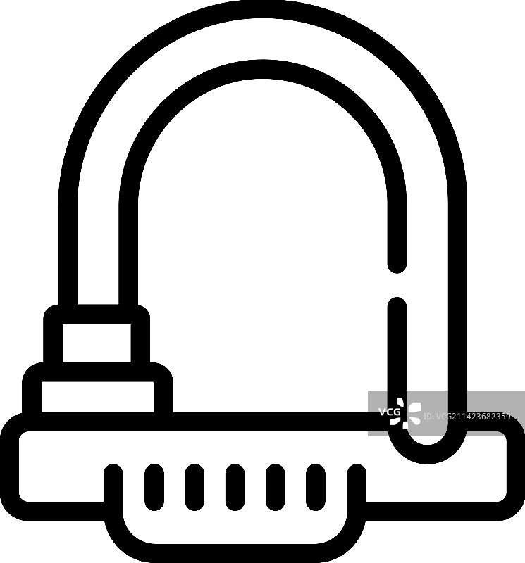 自行车锁安全图标图片素材