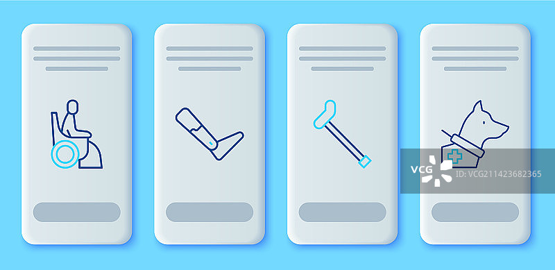 线条假肢腿手杖拐杖女人图片素材