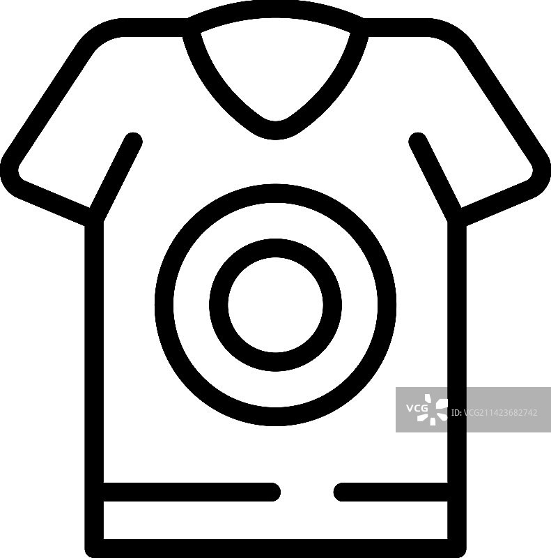 背面衬衫图标轮廓时尚图片素材