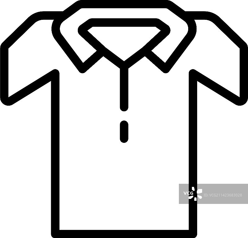 衬衫图标轮廓时尚上衣图片素材