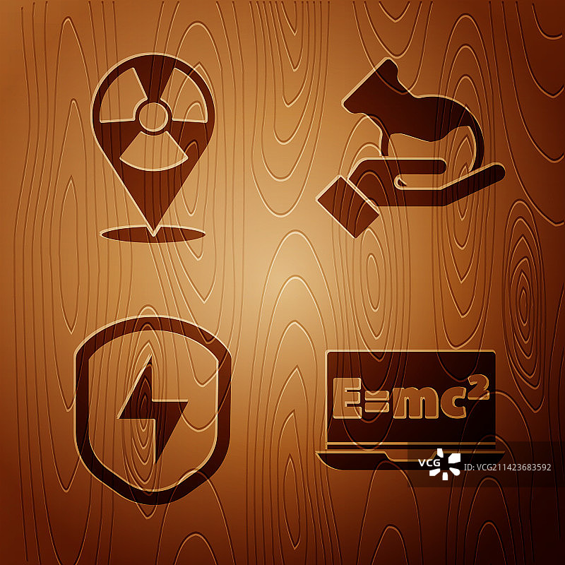 在位置上设置放射性方程解图片素材