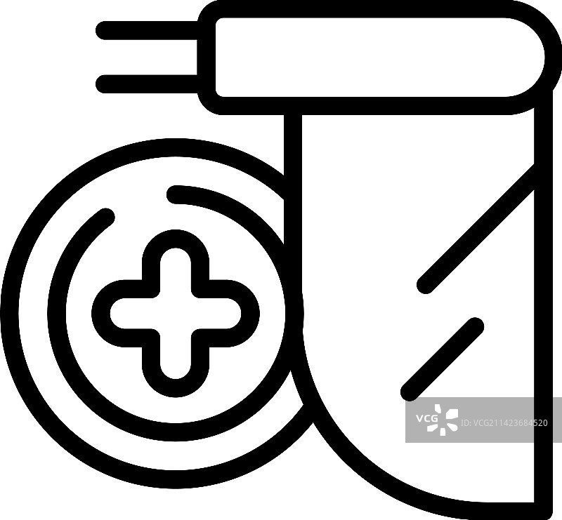 急诊室入口图标轮廓诊所图片素材
