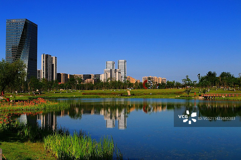 成都高新区桂溪生态公园图片素材