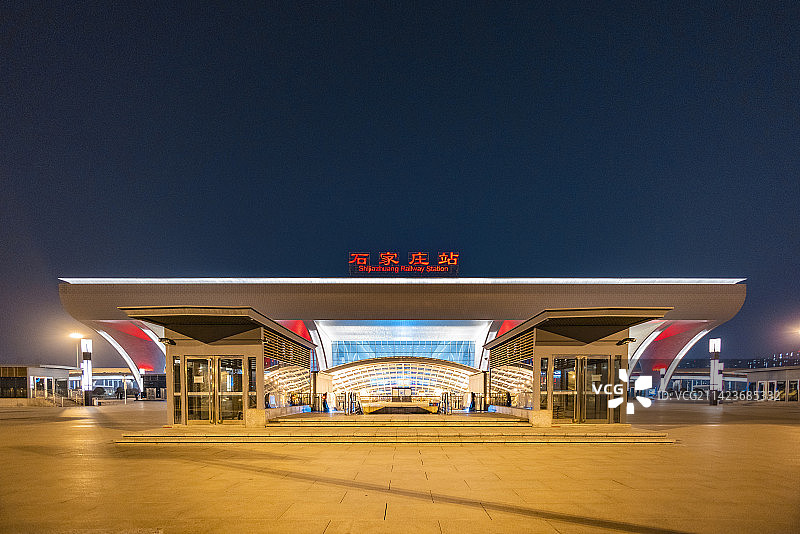 河北石家庄新火车站建筑图片素材
