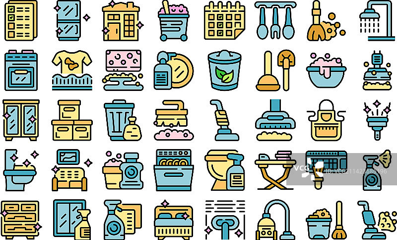 整理图标扁平化设计图片素材