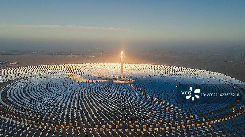 敦煌市光热发电站图片素材