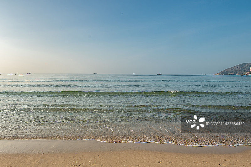 三亚大东海景区、沙滩、海滩、图片素材