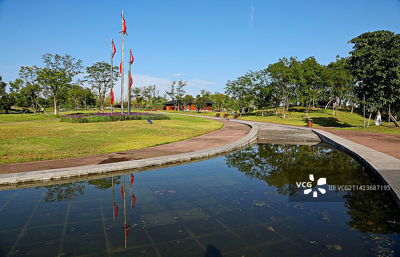 成都水上文化公园图片素材