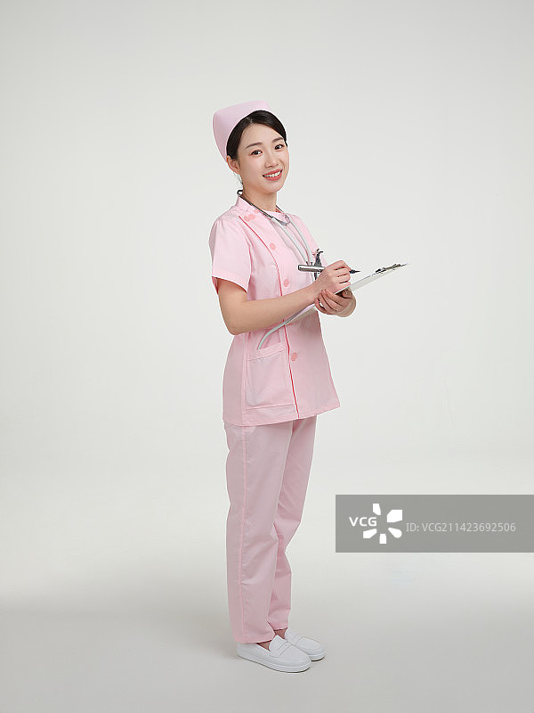 青年女护士肖像图片素材