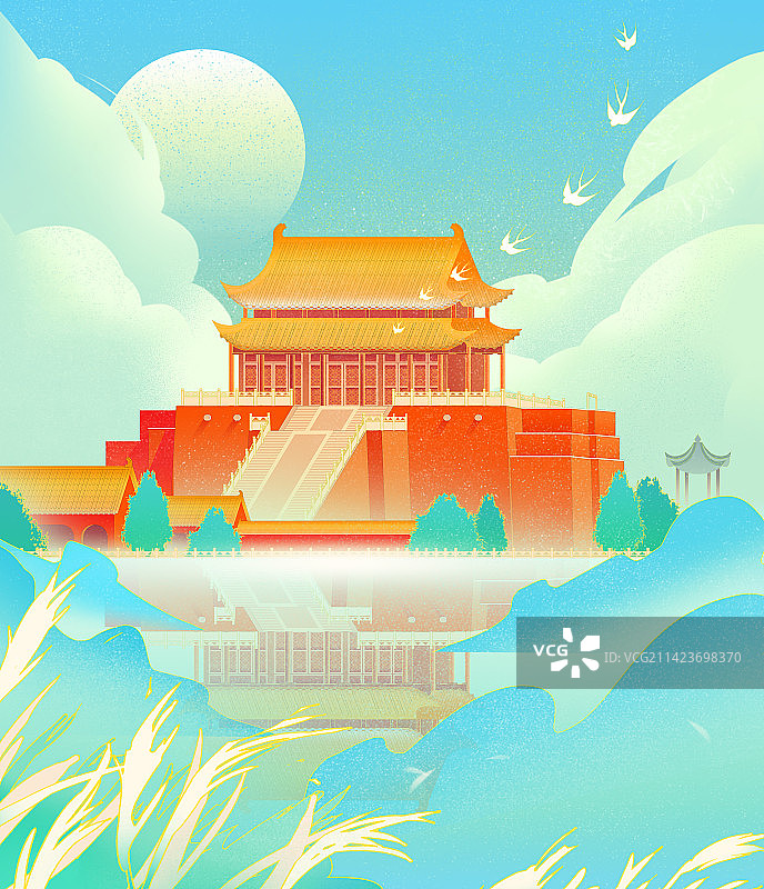 古风建筑风景图片素材