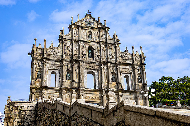 大三巴牌坊图片素材