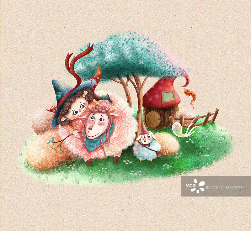 牧羊少年图片素材