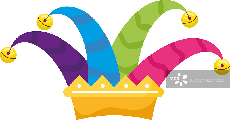 小丑帽子卡通配饰图片素材