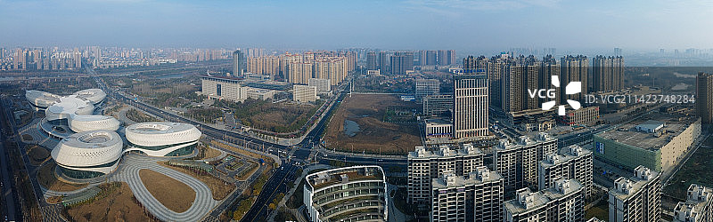 孝感 文化中心 复兴大道 槐荫公园 吾悦广场 乾坤大道 孝南区图片素材