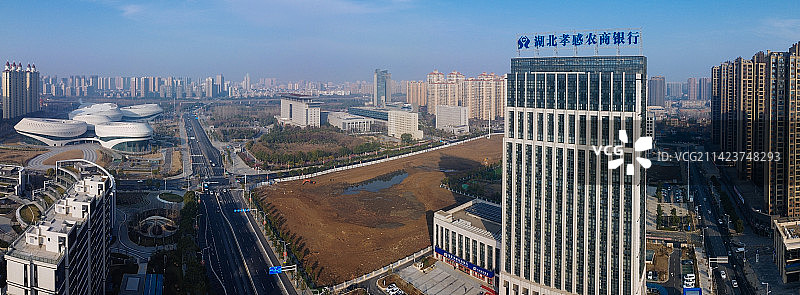 孝感 文化中心 复兴大道 槐荫公园 吾悦广场 乾坤大道 孝南区图片素材