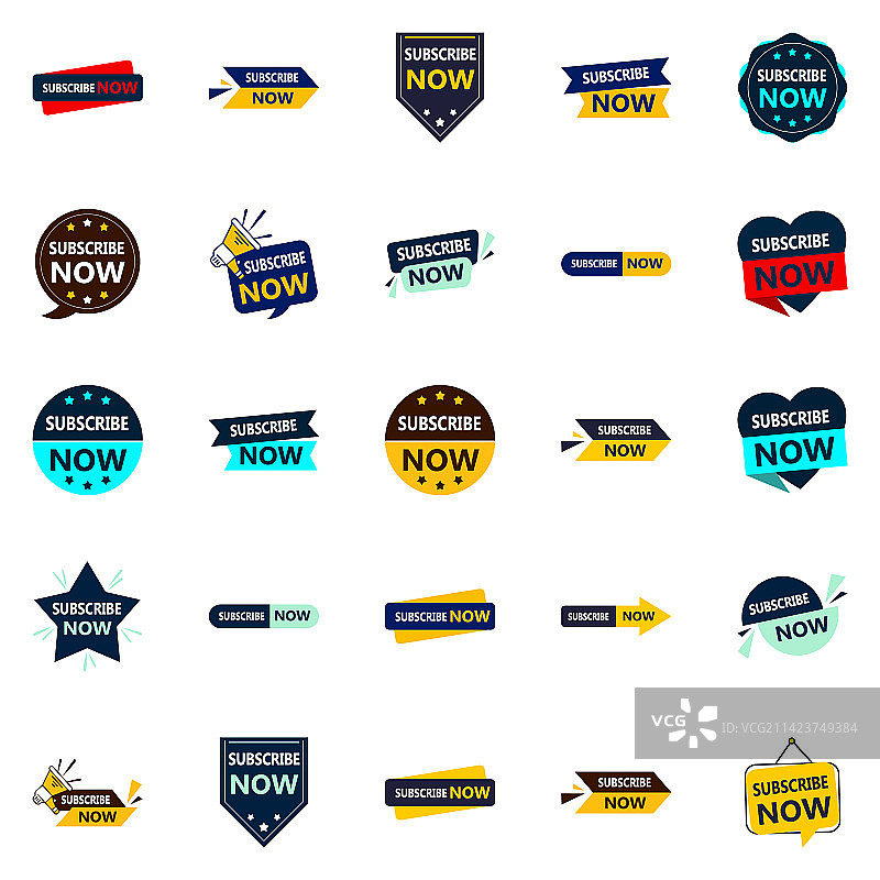 可轻松定制的立即订阅banner图片素材